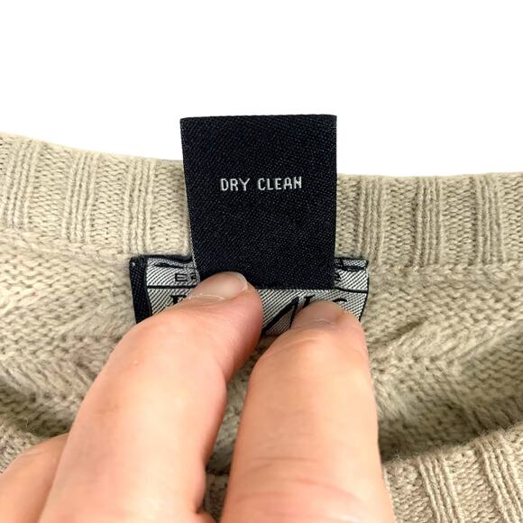 JOS A BANKS Men's Sz XL Lambswool Blend Crew Neck Basket Weave Sweater - Picture 7 of 8